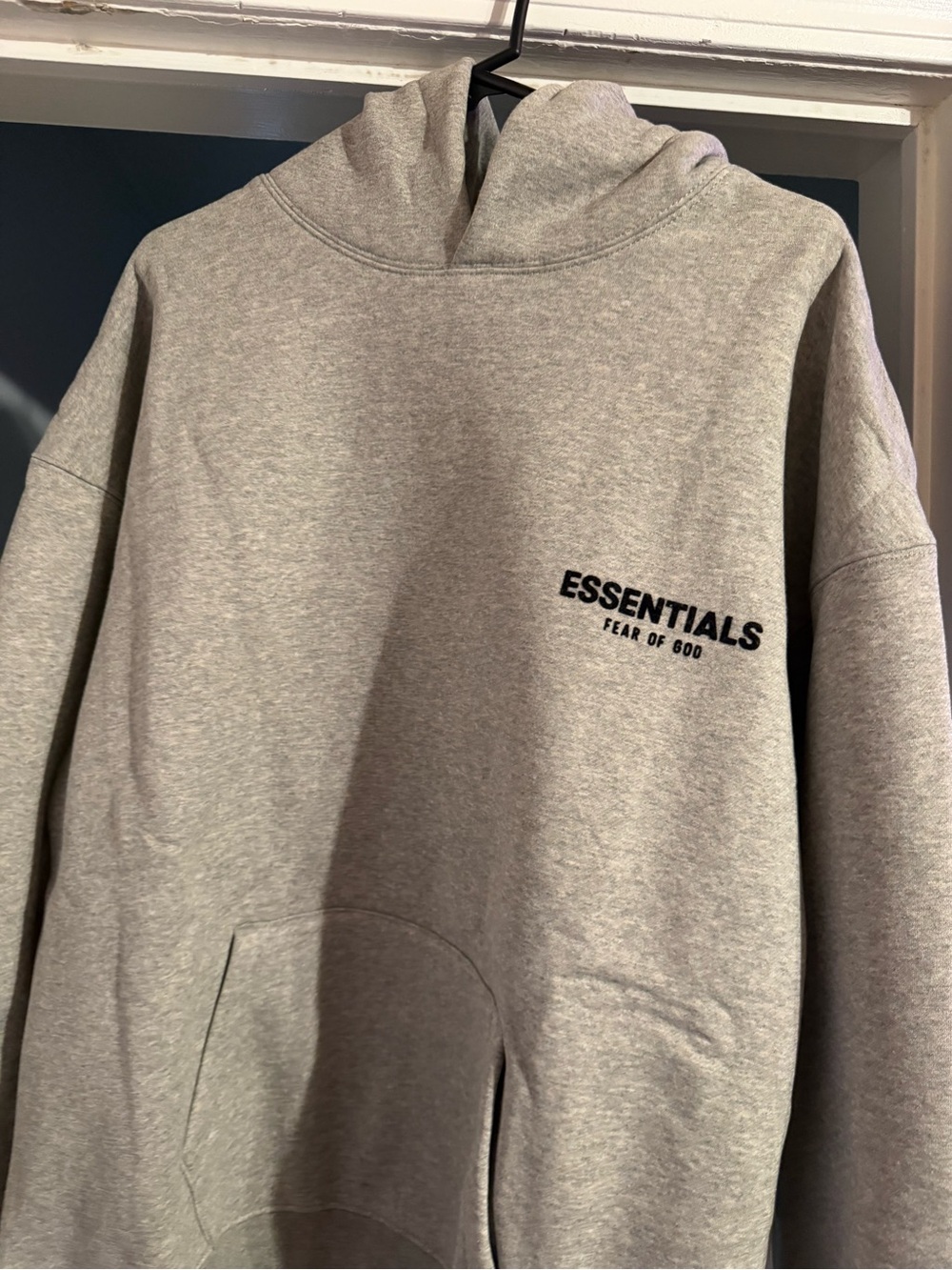 Essentials Fear of God Light Gray Pullover Hoodie